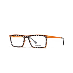 XAVIER GARCIA PERE C-5 BLACK & GREY CHESS / SATIN ORANGE